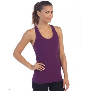 NEW American Fitness Couture Purple Tank Top Size Small Racerback Stretch Yoga